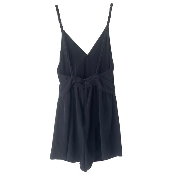 Rory Beca Twisted Strap Romper in Black Size Small - Picture 3 of 6